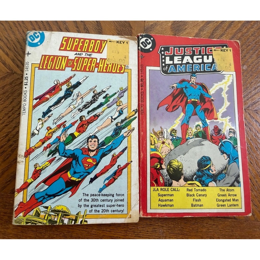 1977 DC Books Superboy & Legion of Super-Heroes & Justice League Of America Lot